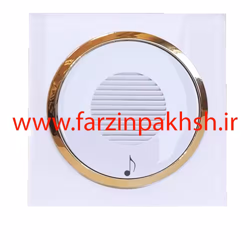 پریز زنگ ملودی توکار دلند مدل آوا پلکسی قاب سفید