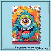 دفتر مدرسه طرح هیولا تک چشم برند لانگو