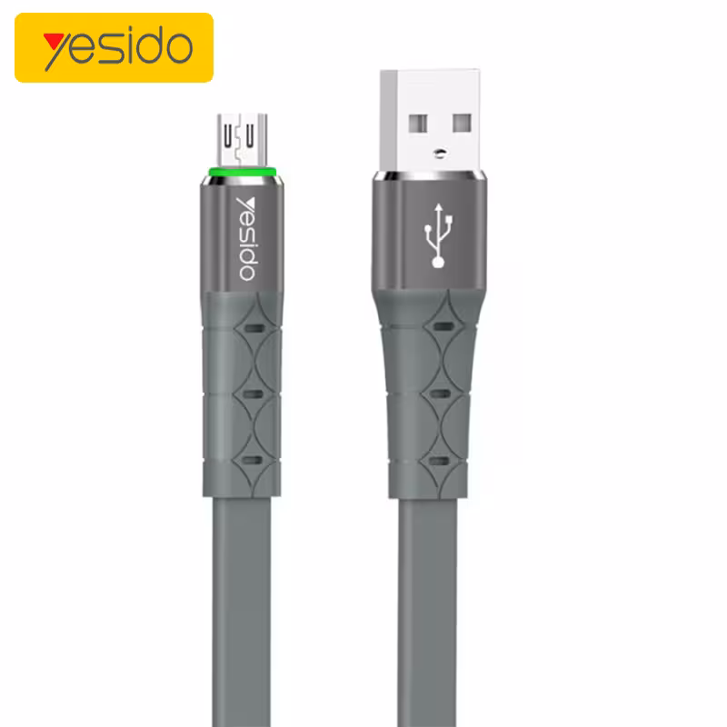 کابل میکرو یو اس بی طراحی فلت Yesido CA40 Flat Data Cable microUSB