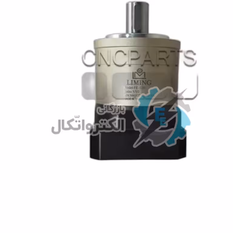 گیربکس سروو موتور liming لیمینگ مدل FE90-5-19 سایز 90 نسبت 1 به 5 شفت ورودی 19 شفت خروجی 22 ساخت تایوان فلنج گرد مناسب 750 وات 3000 دور (گیربکس سیاره ای خورشیدی)