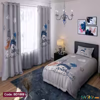 ست اتاق خواب پسرانه طرح تدی و ادم برفی کد BD1009