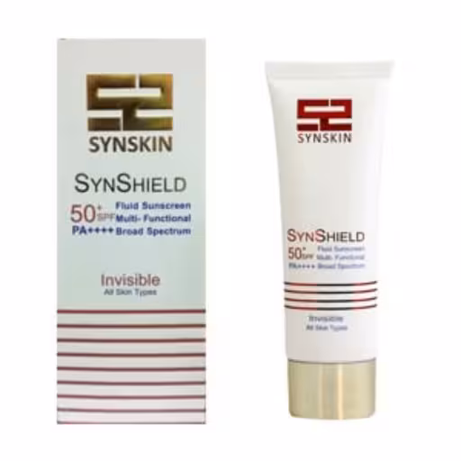 کرم ضد آفتاب SPF50 فلوئید ساین شیلد بی رنگ 50 میلی لیتر ساین اسکین