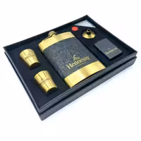 ست قمقمه جیبی دو شات 270cc فندک مدل هنسی کد a530396