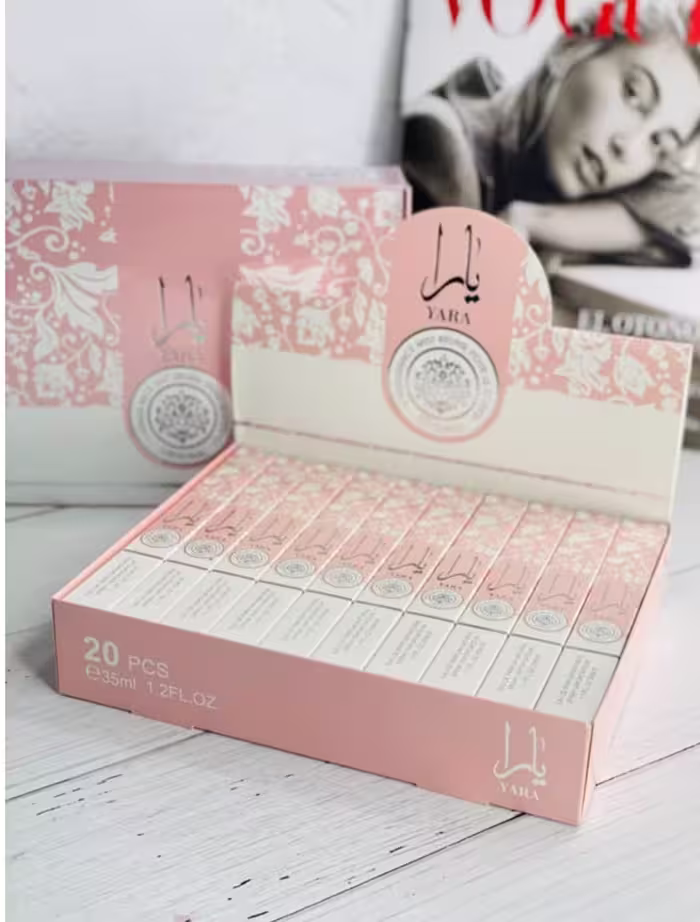 عطر ادکلن زنانه یارا صورتی-حجم 35 میل جیبی اماراتی اصل