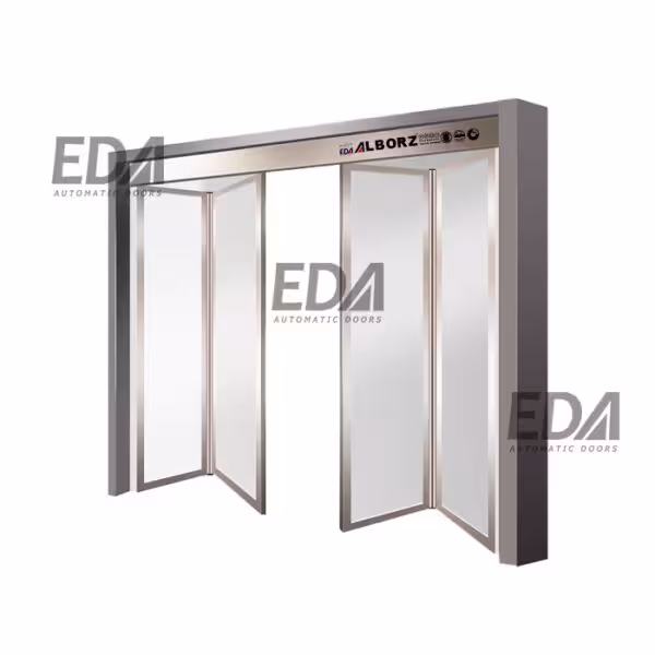 درب اتوماتیک شیشه ای تاشو