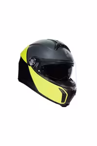 کلاه کاسکت موتورسیکلت چند رنگ Multi Balanca Mattla Matt مشکی Yellow فک را باز کرد ای جی وی AGV