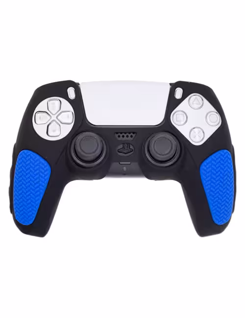 روکش محافظ آجدار دسته PS5 مشکی آبی