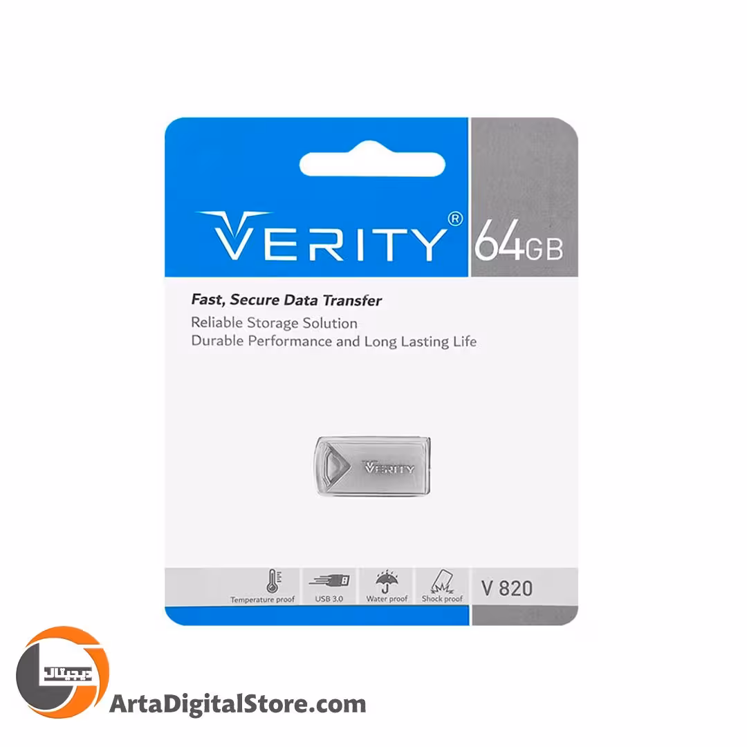 فلش مموری وریتی Verity V820 USB3.0 64GB Silver