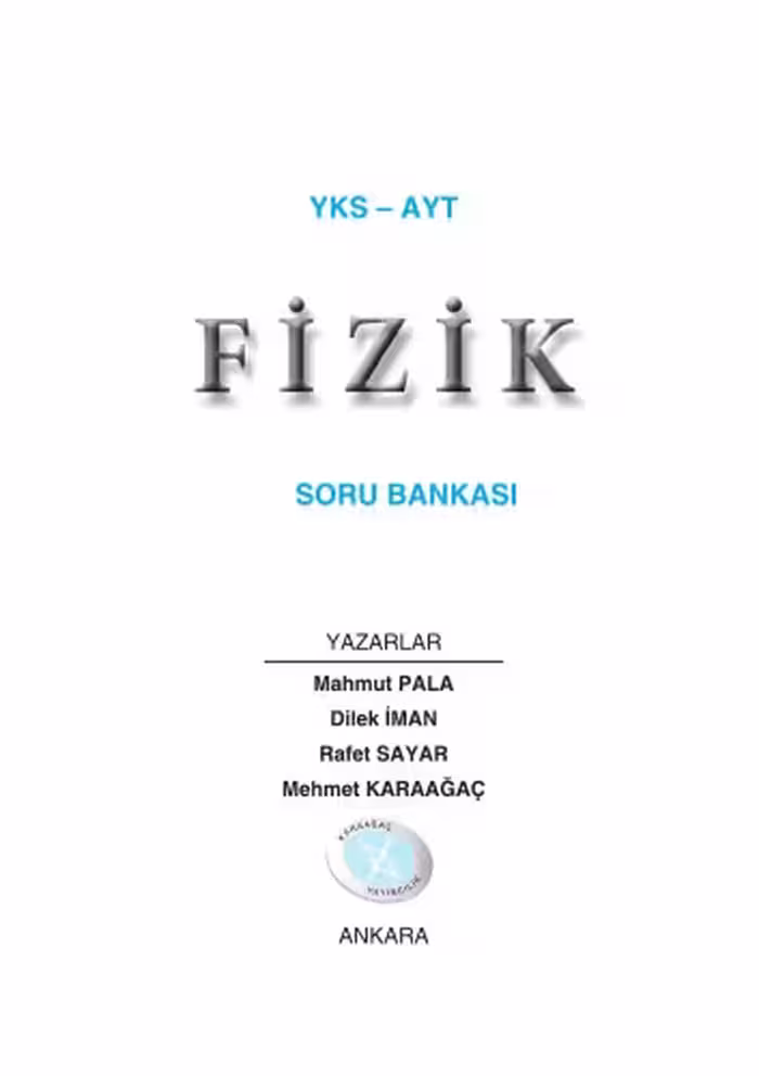 خرید و دانلود نسخه کامل کتاب Karaağaç AYT Fizik Soru Bankası 2018-19