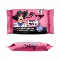 دستمال مرطوب بانیو پاک کننده ارایش بسته 25 عددی صورتی |