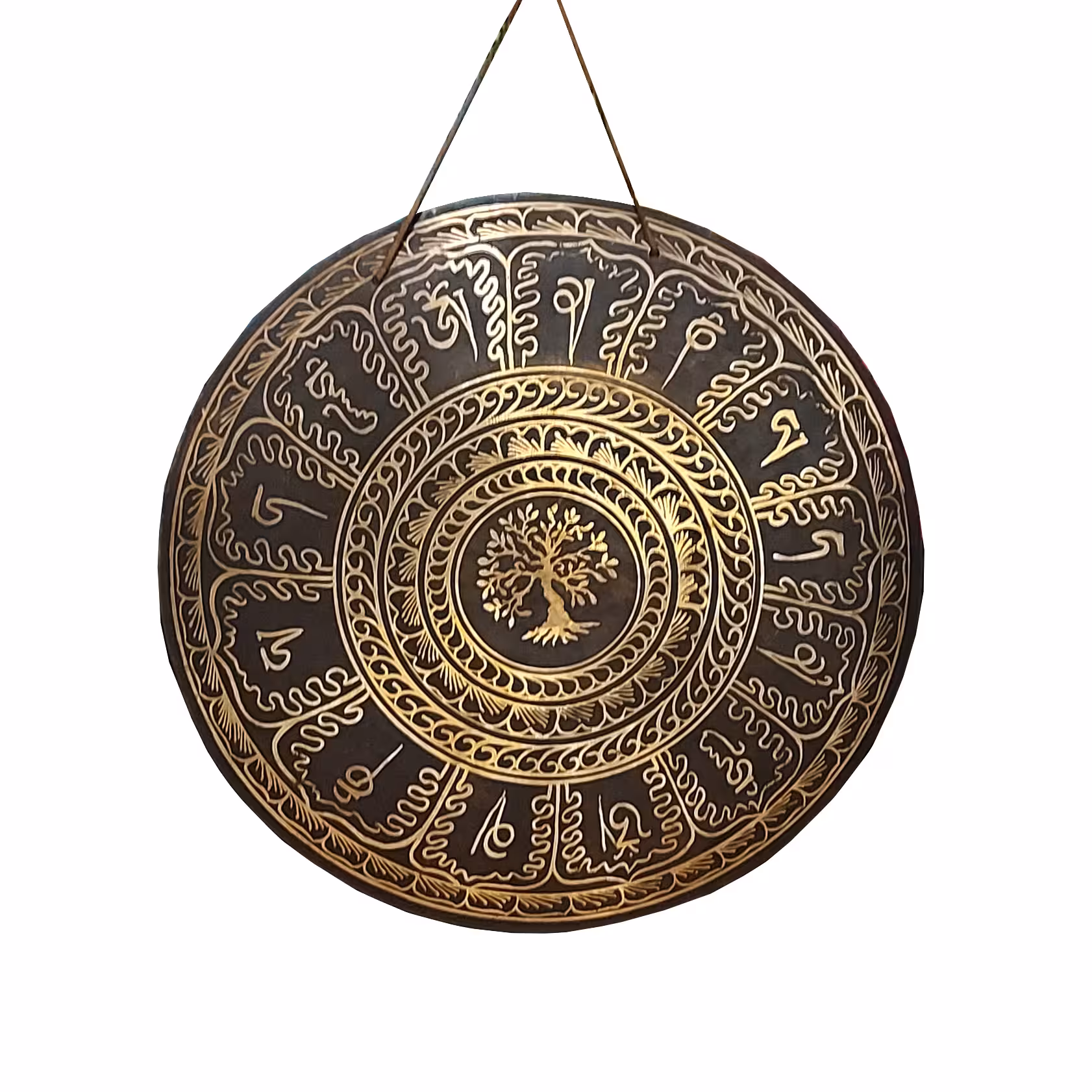 ساز گانگ مدل درخت زندگی به همراه ملت سایز 45 سانتی متر کد 05