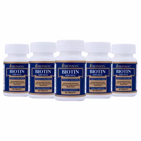 قرص BIOTIN 1000 mcg برونسون ( 60 عددی )