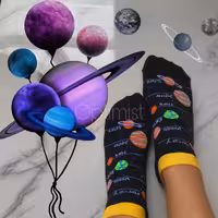 جوراب مچی آپتیمیست طرح منظومه شمسی