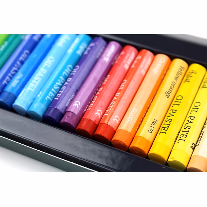 مداد شمعی 24 رنگ آرتیست آریا(پاستل روغنی ) (پس کرایه)