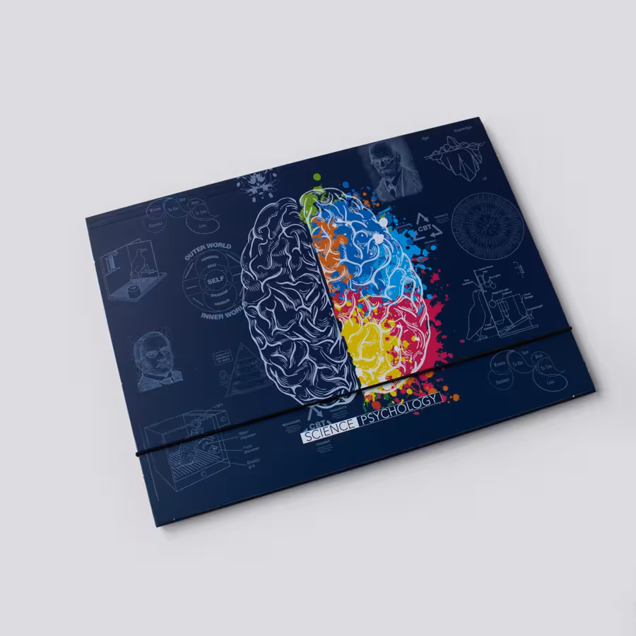 پوشه مقوایی مغز سورمه‌ای دات نوت (dotnote)