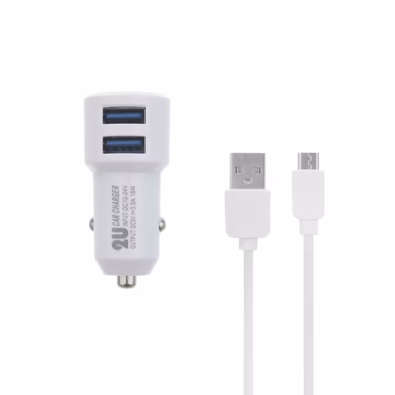 شارژر فندکی الدینو مدل C309 به همراه کابل microUSB | کالا مکس