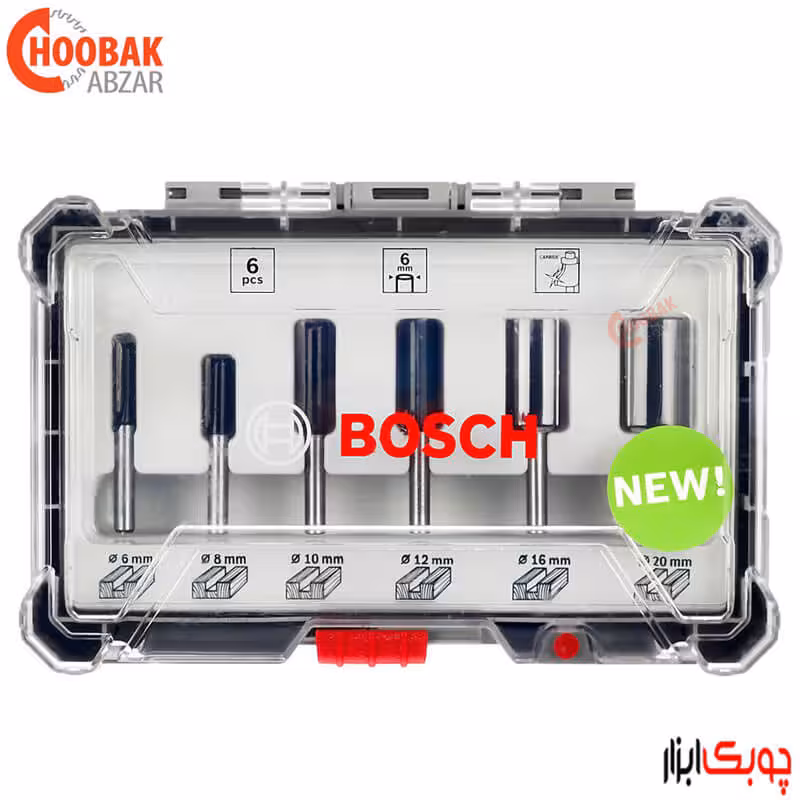 ست 6 عددی تیغ شیارزن بوش کد 2607017465