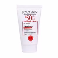کرم ضد آفتاب بی رنگ پوست خشک SPF50 اسکن اسکین 40 میلی لیتر