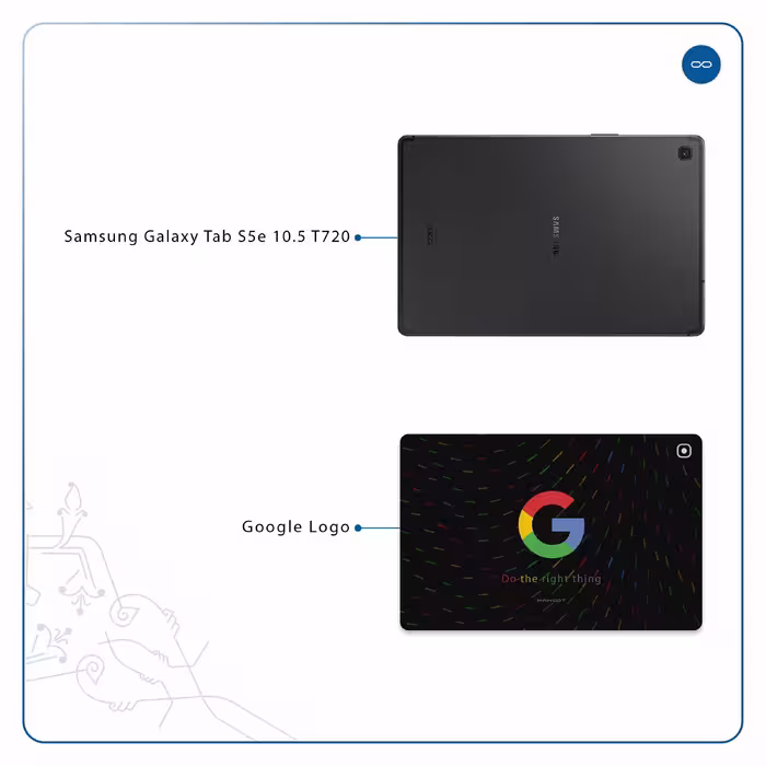 برچسب پوششی ماهوت مدل Google-Logo مناسب برای تبلت سامسونگ Galaxy Tab S5e 10.5 2019 T720