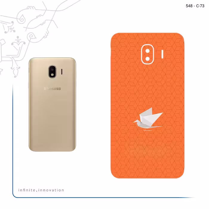 برچسب پوششی ماهوت مدل Minimalist origami bird مناسب برای گوشی موبایل سامسونگ Galaxy J4