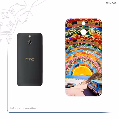 برچسب پوششی ماهوت مدل Collage of Orange Sky مناسب برای گوشی موبایل اچ تی سی One E8