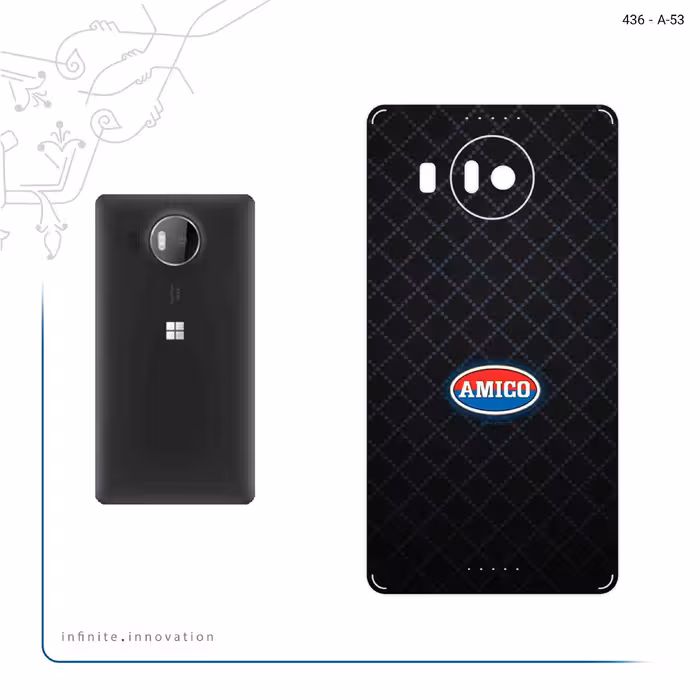 برچسب پوششی ماهوت مدل AMICO مناسب برای گوشی موبایل مایکروسافت Lumia 950 XL