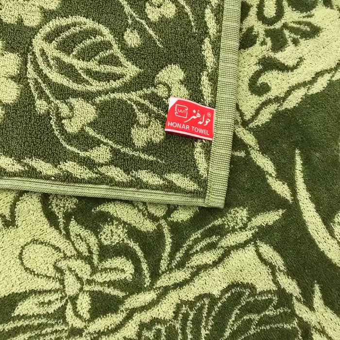 حوله دستی حوله هنر طرح باغچه سایز 40×75 سانتی متر