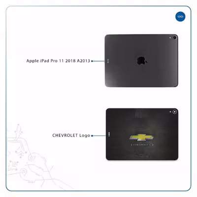 برچسب پوششی ماهوت مدل CHEVROLET-Logo مناسب برای تبلت اپل iPad Pro 11 2018 A2013
