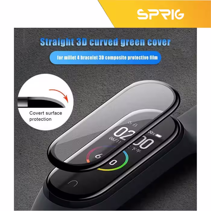 محافظ صفحه نمایش نانو اسپریگ مدل SPG مناسب برای ساعت هوشمند شیائومی Mi Band 5 بسته دو عددی