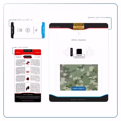 برچسب پوششی ماهوت مدل Army-Green-Pixel مناسب برای تبلت سامسونگ Galaxy Tab 3 8.0 2013 T315