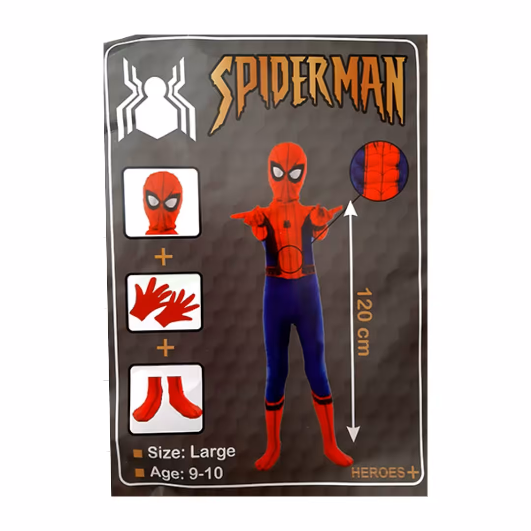 ست ایفای نقش مدل مرد عنکبوتی کد 120 مجموعه 4 عددی