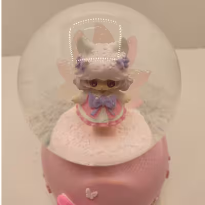 گوی موزیکال مدل پمپی دختر و درخت جادویی