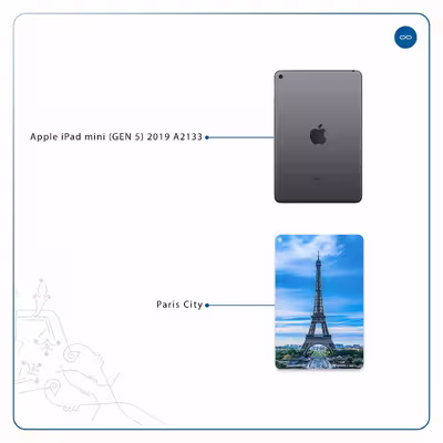 برچسب پوششی ماهوت مدل Paris City مناسب برای تبلت اپل iPad mini (GEN 5) 2019 A2133