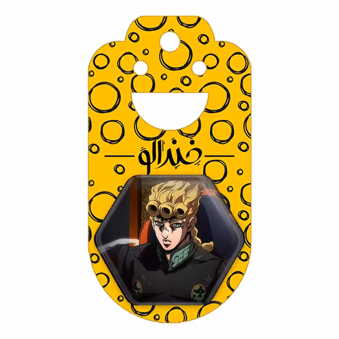 پیکسل خندالو طرح جورونو جووانا انیمه جوجو Jojo مدل شش ضلعی کد 11505