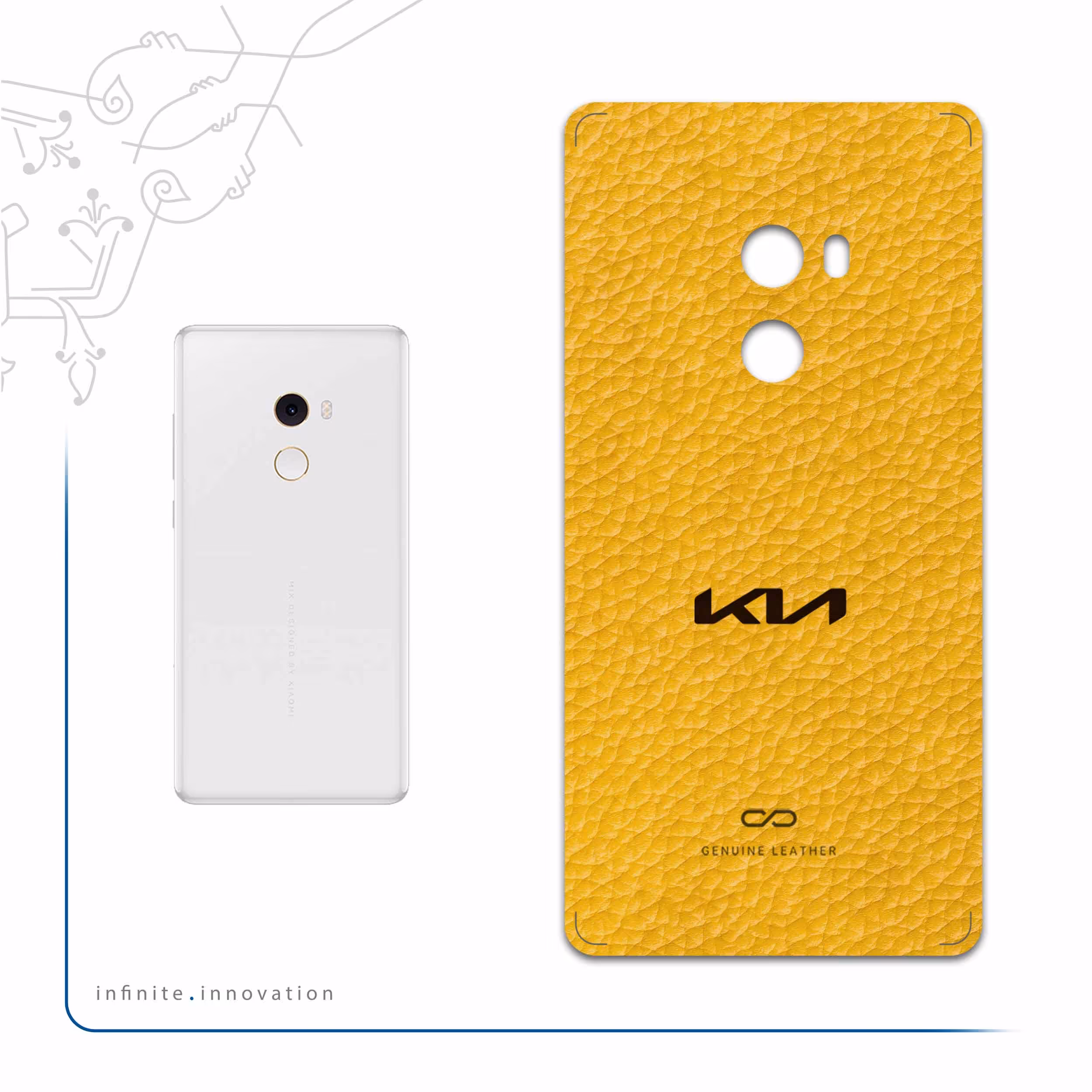 برچسب پوششی ماهوت مدل ML-KIA مناسب برای گوشی موبایل شیائومی Mi Mix 2