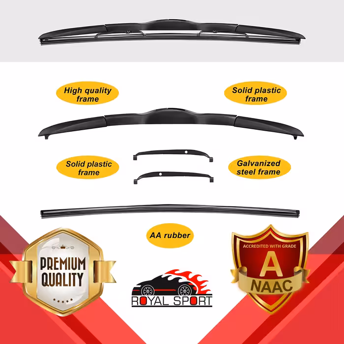 تیغه برف پاک‌کن رویال اسپرت مدل HYBRID PLUS مناسب برای هیوندای سوناتا YF و LF بسته 2 عددی