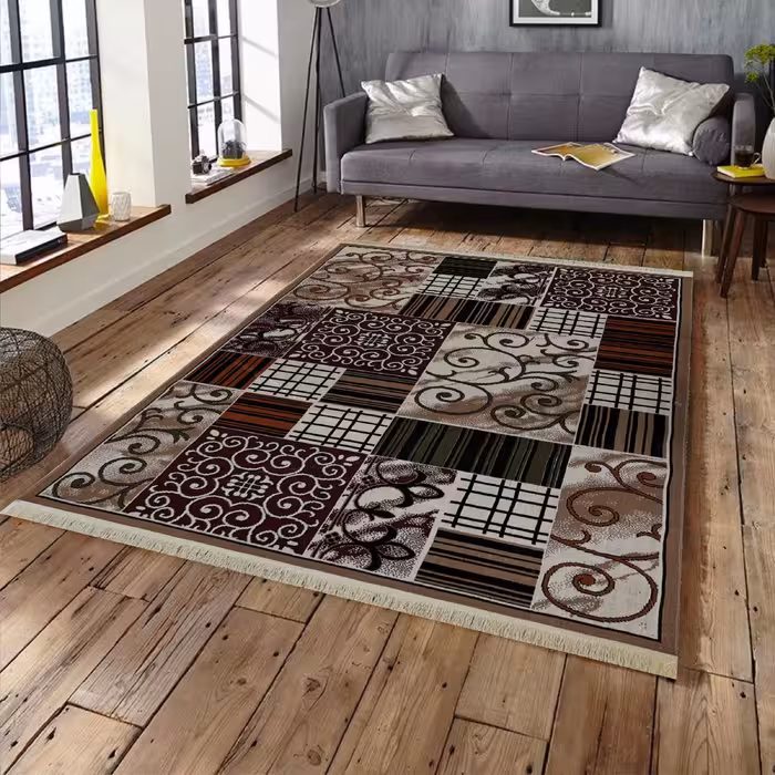 گلیم ماشینی جزیره طرح ساوین