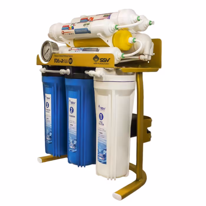 دستگاه تصفیه کننده آب اس اس وی مدل GoldenBlue  2W X1000به همراه شیر تصفیه آب
