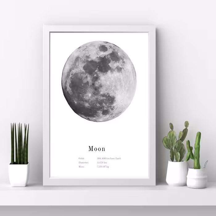تابلو مدل ماه Moon کد S0626-w