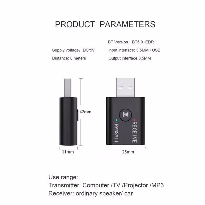 فرستده و گیرنده بلوتوثی صدا مکا مدل MBYET-TR6
