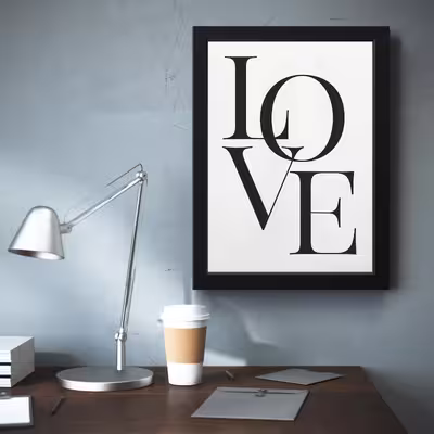 تابلو مدل Minimall LOVE کدm2419-b