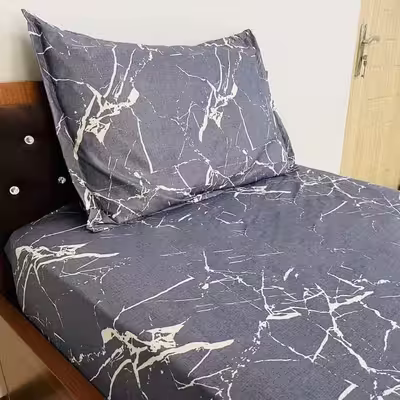 سرویس ملحفه آرین مدل مرمر کد Ar120 یک نفره 2 تکه