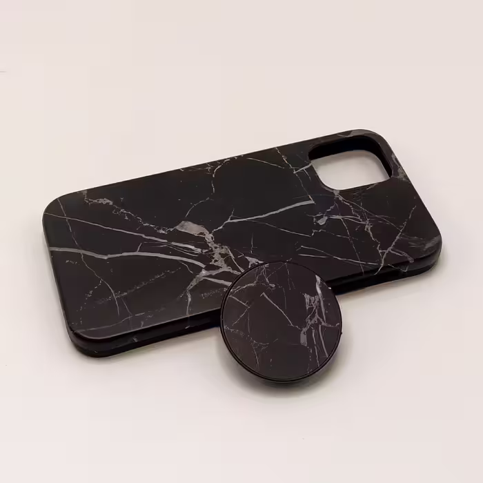 کاور مدل ماربل کد 03 مناسب برای گوشی موبایل اپل Iphone 12 Mini به همراه پایه نگهدارنده