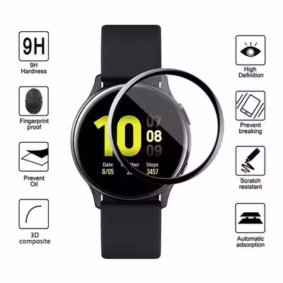 محافظ صفحه نمایش کروکودیل مدل C-PWM مناسب برای ساعت هوشمند سامسونگ Samsung Active 2 40mm بسته 2 عددی