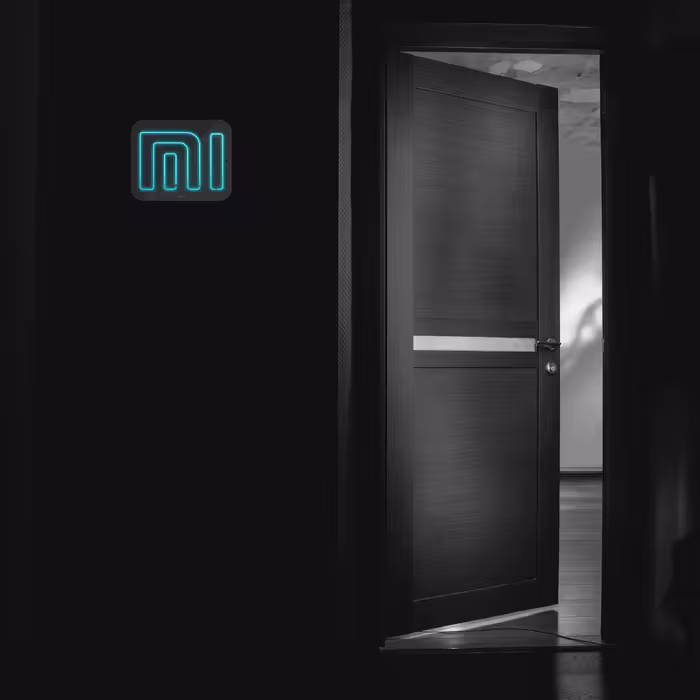 چراغ دیواری نئون دیزاین طرح Xiaomi-GL_TBL