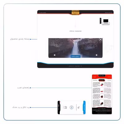 برچسب پوششی ماهوت مدل Waterfall مناسب برای تبلت سامسونگ Galaxy Tab S2 9.7 2016 T819N