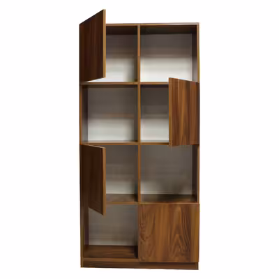 کتابخانه مدل قفسه ای و چهار کمد کد IKE488