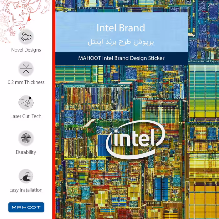 برچسب پوششی ماهوت مدل Intel Brand مناسب برای گوشی موبایل شیائومی Mi 9