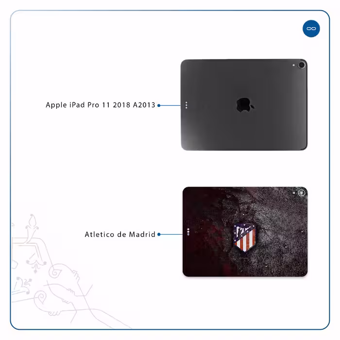 برچسب پوششی ماهوت مدل Atletico de Madrid مناسب برای تبلت اپل iPad Pro 11 2018 A2013