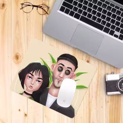 ماوس پد طرح لئون و ماتیلدا مدل Z557